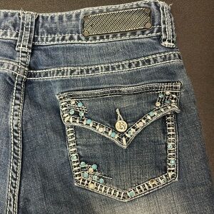 Rock & Roll Cowgirl Blue Boot Cut Jeans